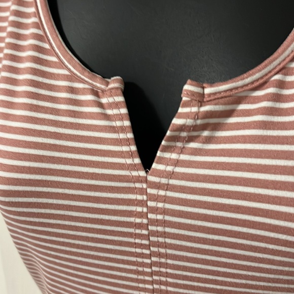 Striped mauve/white bodysuit - Picture 2 of 5